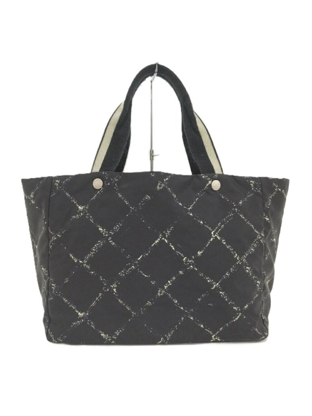 Chanel Vintage Travel Line Tote MM Nylon Black